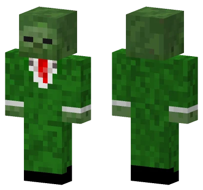 Zombie In A Suit Minecraft skin
