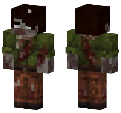 Zombiefied Creeper Minecraft skin