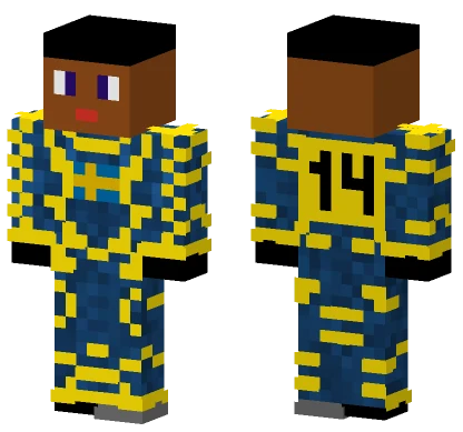 Zyd Blue Jersey Minecraft skin